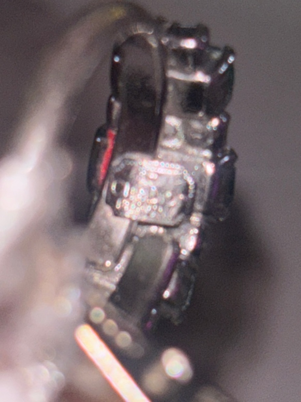 Dior Green Crystal and Clear Accent Ring - Picture 3 of 4